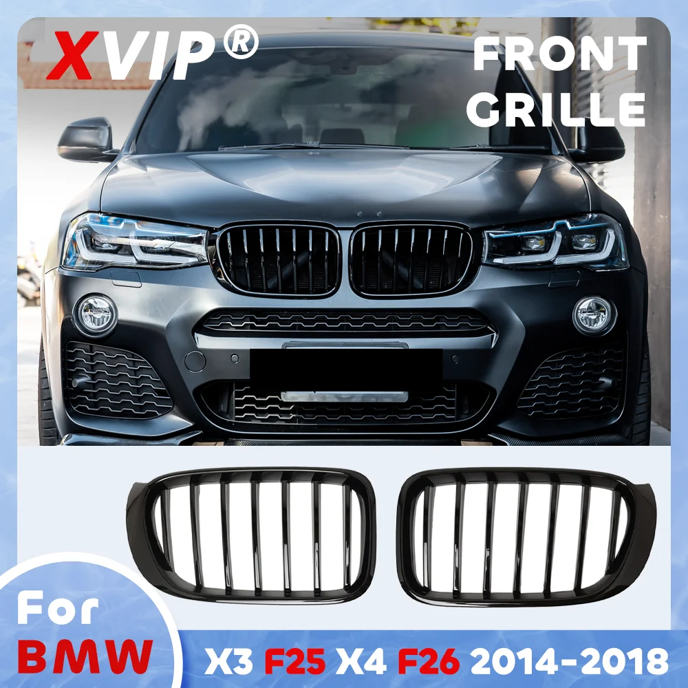 XVIP Glossy Black Single Line Style Front Bumper Grille For BMW X3 F25 X4 F26 2014-2018
XVIP Glossy Black Single Line Style Front Bumper Grille For BMW X3 F25 X4 F26 2014-2018