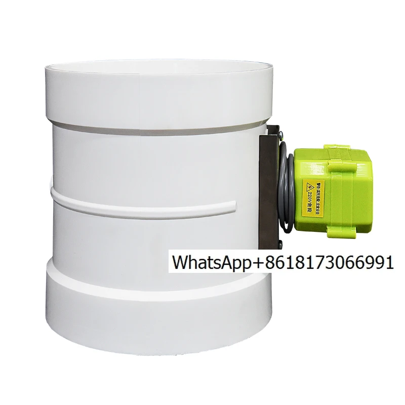 PP. PVC Spring Return Electric Air Valve, Power on To Open, Power Off To Close, Silicone Closed Valve