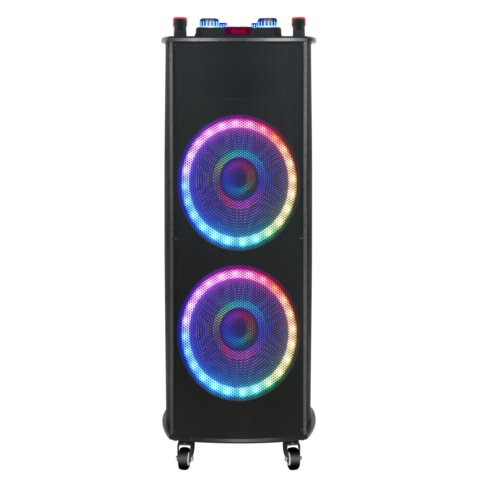 NDR-1010S Double 10 Inch Arrival Professional Bass Trolley WOODEN TWS Box Led Flash Light Wireless Karaoke Speaker
NDR-1010S Double 10 Inch Arrival Professional Bass Trolley WOODEN TWS Box Led Flash Light Wireless Karaoke Speaker