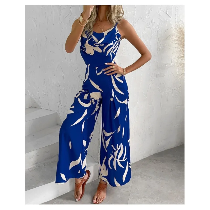summer 2025 women pants Printed V-Neck Backless Waist-Cinched Wide Leg jumpsuit suspender backless waist wide-leg jumpsuit
summer 2025 women pants Printed V-Neck Backless Waist-Cinched Wide Leg jumpsuit suspender backless waist wide-leg jumpsuit