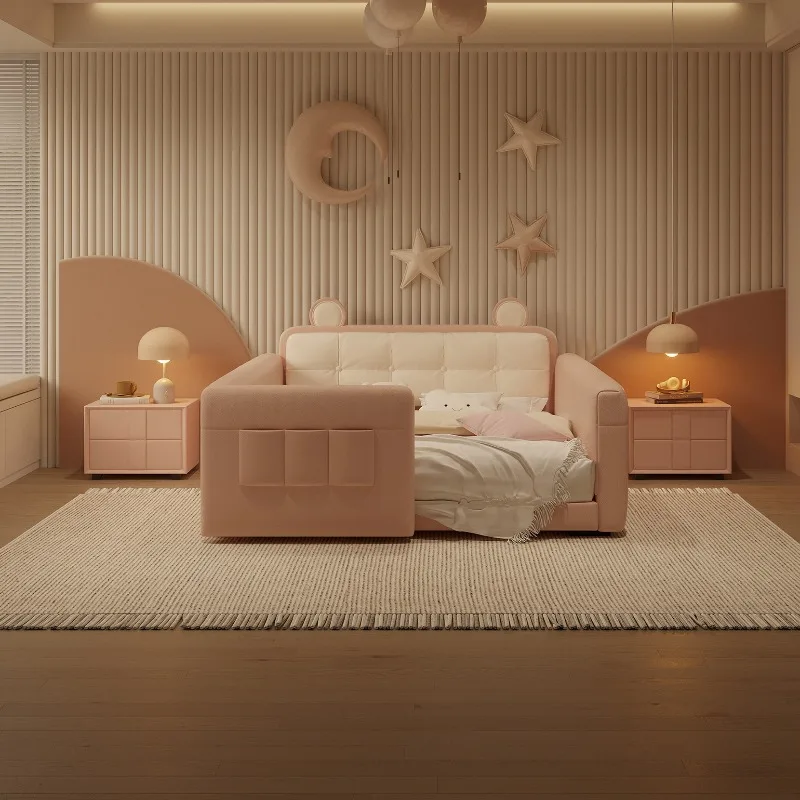 Family Children Queen Bedroom Beds 180x200cm Adults Parent Child Many People Bed Frame Luxury Kids Room Full Size Home Furniture
Family Children Queen Bedroom Beds 180x200cm Adults Parent Child Many People Bed Frame Luxury Kids Room Full Size Home Furniture