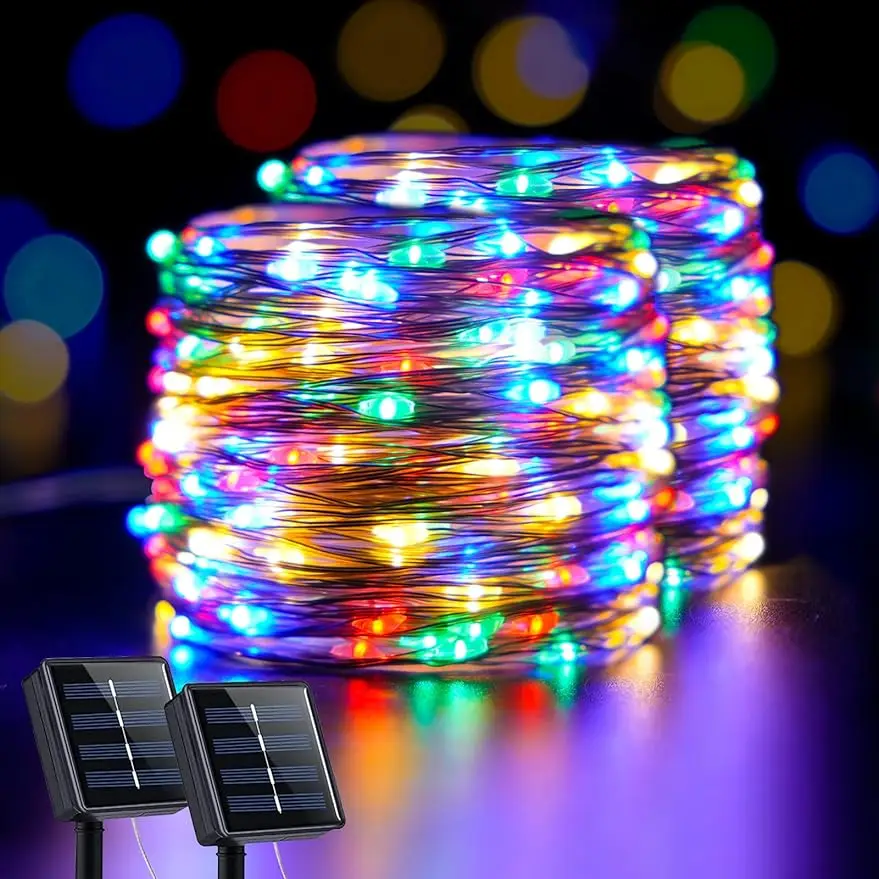 2 Pack Solar Christmas Lights, Total 400 LED Solar Christmas Tree Lights Outdoor Waterproof, 8 Modes Solar Fairy Lights
2 Pack Solar Christmas Lights, Total 400 LED Solar Christmas Tree Lights Outdoor Waterproof, 8 Modes Solar Fairy Lights
