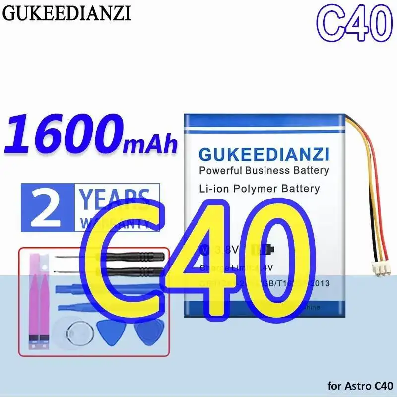 Аккумулятор GUKEEDIANZI большой емкости 1600 мАч для игрового ручного хвостовика Astro C40 TR, цифровые аккумуляторы
Аккумулятор GUKEEDIANZI большой емкости 1600 мАч для игрового ручного хвостовика Astro C40 TR, цифровые аккумуляторы