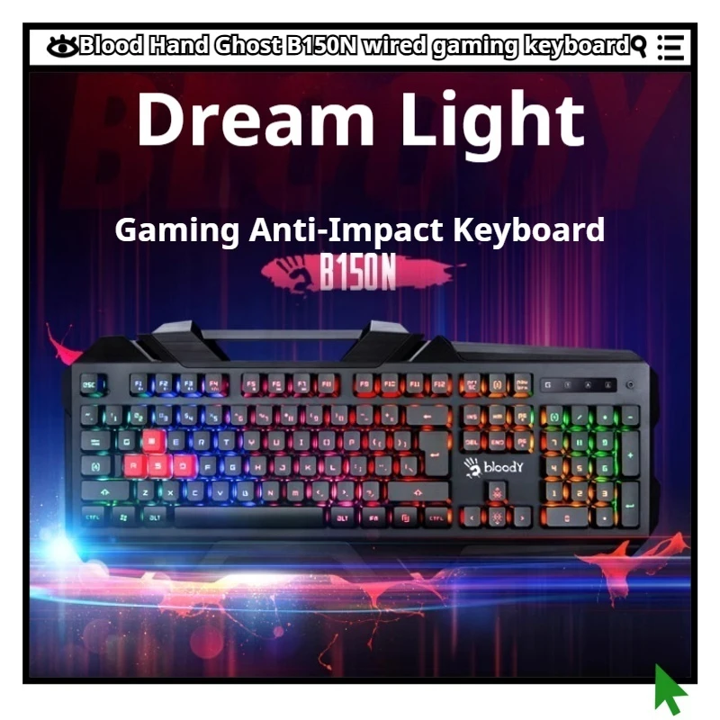 B150N Киберспортивная клавиатура Проводная эргономичная поддержка руки АБС-пластик Сенсорный гладкий миллисекундный ответ PCBA Подсветка игровой матрицы
B150N Киберспортивная клавиатура Проводная эргономичная поддержка руки АБС-пластик Сенсорный гладкий миллисекундный ответ PCBA Подсветка игровой матрицы