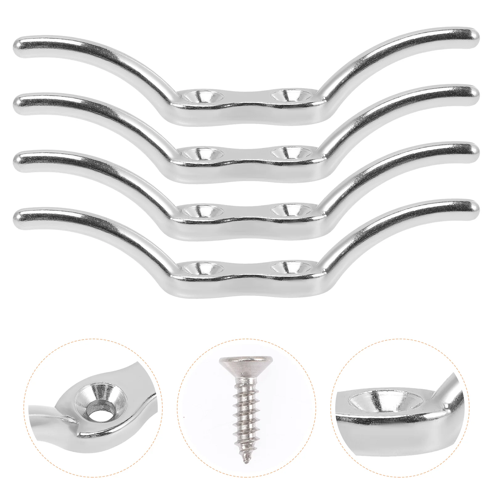 4 Pcs Hook Rope Bollard Boat Dock Cleats Mooring Accessories Splint Hardwares Flag Pole
4 Pcs Hook Rope Bollard Boat Dock Cleats Mooring Accessories Splint Hardwares Flag Pole