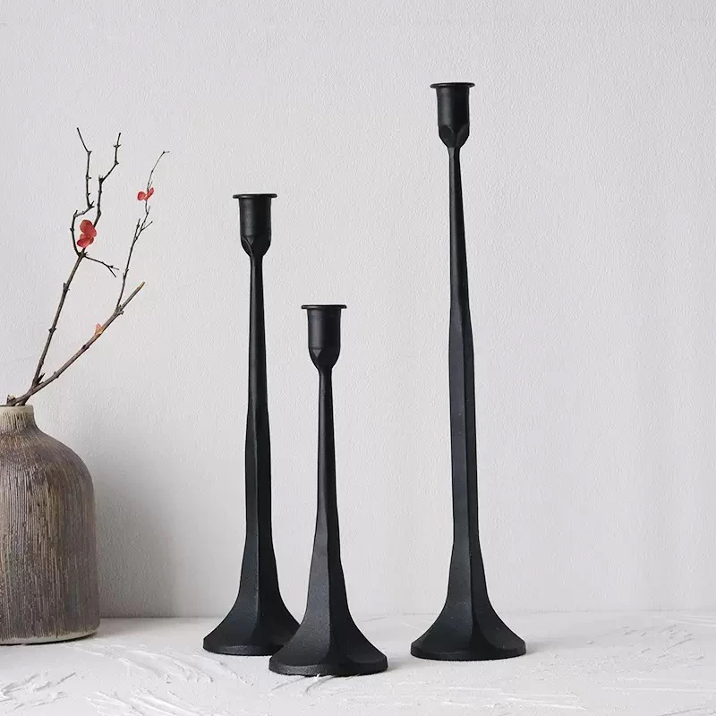Black Cast Iron Candle Holder Vintage Living Room Home Decor Rustic Farmhouse Centerpiece Wedding Dining Table Decoration
Black Cast Iron Candle Holder Vintage Living Room Home Decor Rustic Farmhouse Centerpiece Wedding Dining Table Decoration