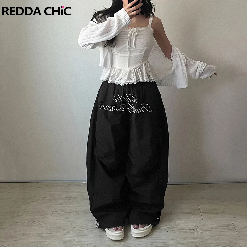ReddaChic Parachute Track Pants for Women Causal Hiking Loose Fit Quick Dry Letter Printing Lightweight Joggers Jazz Bottoms
ReddaChic Parachute Track Pants for Women Causal Hiking Loose Fit Quick Dry Letter Printing Lightweight Joggers Jazz Bottoms
