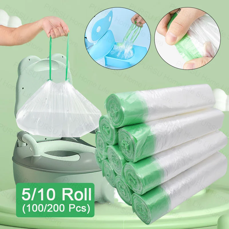 Portable Travel Universal Potty Chair Liners with Drawstring Training Toilet Seat Potty Bags Cleaning Bag For Kids Outdoors
Portable Travel Universal Potty Chair Liners with Drawstring Training Toilet Seat Potty Bags Cleaning Bag For Kids Outdoors