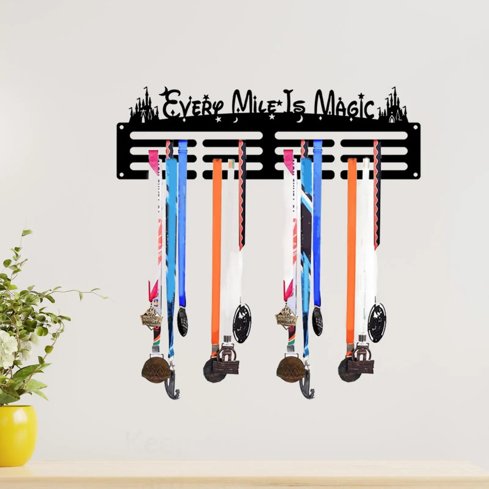 Medal Hanger Wall Mounted Race Medal Display Holder Award Ribbon Organizer Sports Award Rack for Sports Race Runner Gymnastics
Medal Hanger Wall Mounted Race Medal Display Holder Award Ribbon Organizer Sports Award Rack for Sports Race Runner Gymnastics