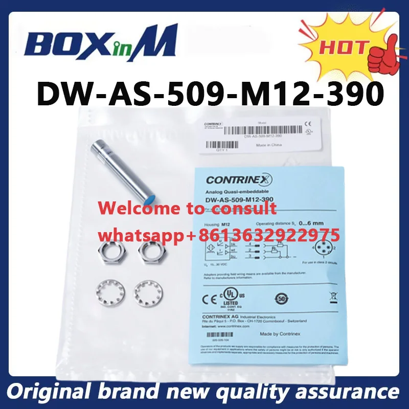 100% New original CONTRINEX DW-AS-509-M12-390 Proximity switch analog sensor
100% New original CONTRINEX DW-AS-509-M12-390 Proximity switch analog sensor