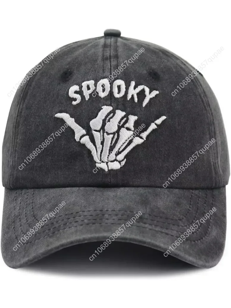 Halloween Spooky Hat For Women Men, Adjustable Embroidered Cotton Skeleton Hand Baseball Cap Men Woman Outdoor Casual Party Head
Halloween Spooky Hat For Women Men, Adjustable Embroidered Cotton Skeleton Hand Baseball Cap Men Woman Outdoor Casual Party Head