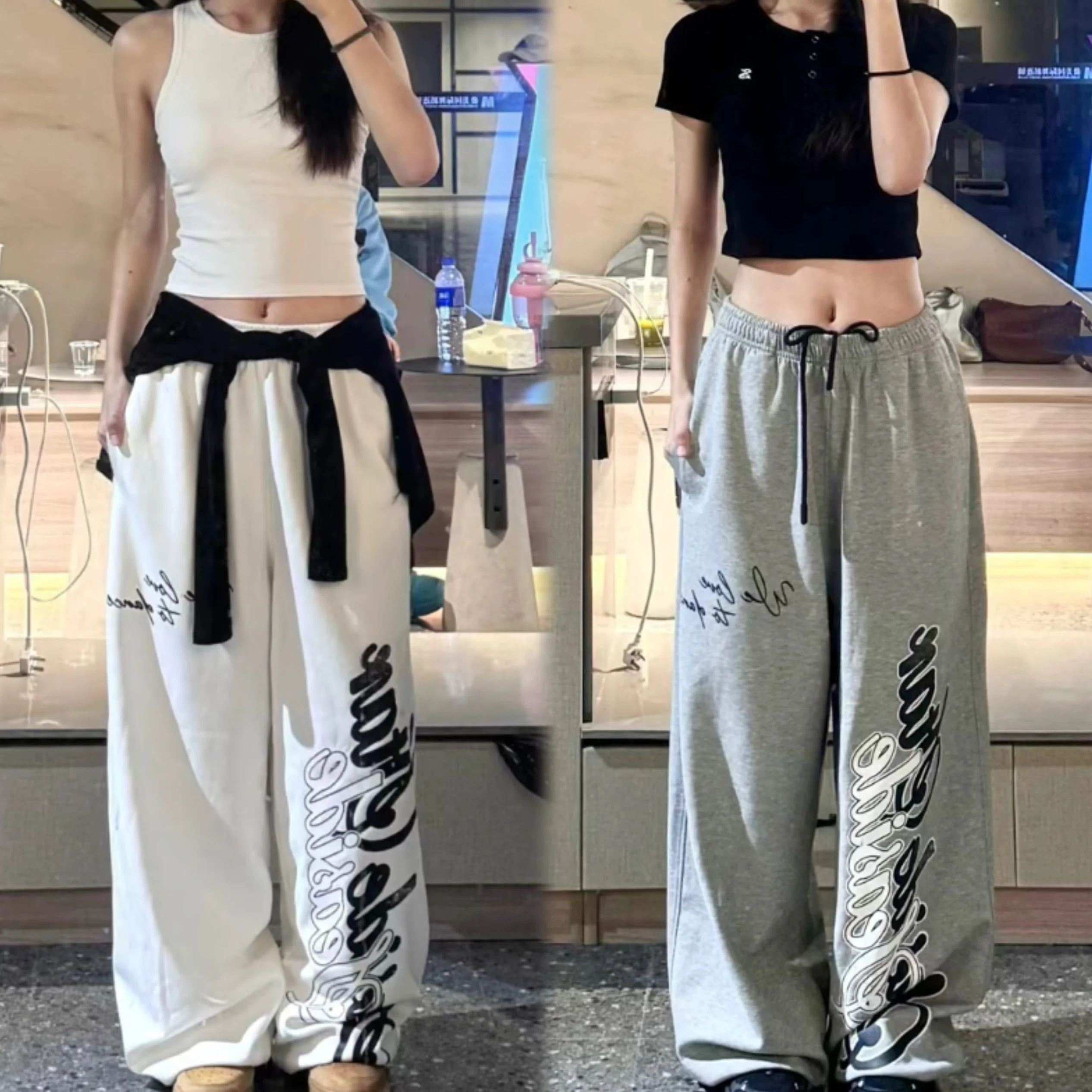 Grey Street Dance Jazz Sport Pants Loose Wide Leg Casual Trousers for Dancing Hip Hop Loose Fit Long Pants Street Style
Grey Street Dance Jazz Sport Pants Loose Wide Leg Casual Trousers for Dancing Hip Hop Loose Fit Long Pants Street Style
