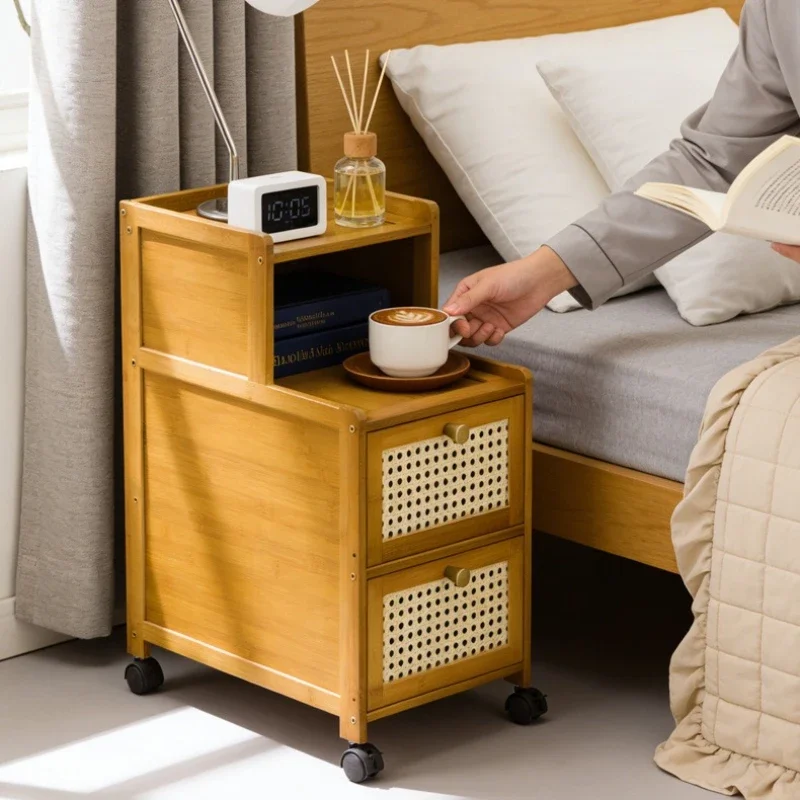 Multi-functional Solid wood bedside table, small mini rack, ultra-narrow crevice storage cabinet, bedside table
Multi-functional Solid wood bedside table, small mini rack, ultra-narrow crevice storage cabinet, bedside table