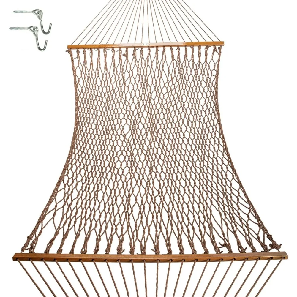 Hammock with Extension Chains & Tree Hooks, HANDCRAFTED in The USA, Accommodates 2 People, 450 LB Weight Capacity
Hammock with Extension Chains & Tree Hooks, HANDCRAFTED in The USA, Accommodates 2 People, 450 LB Weight Capacity