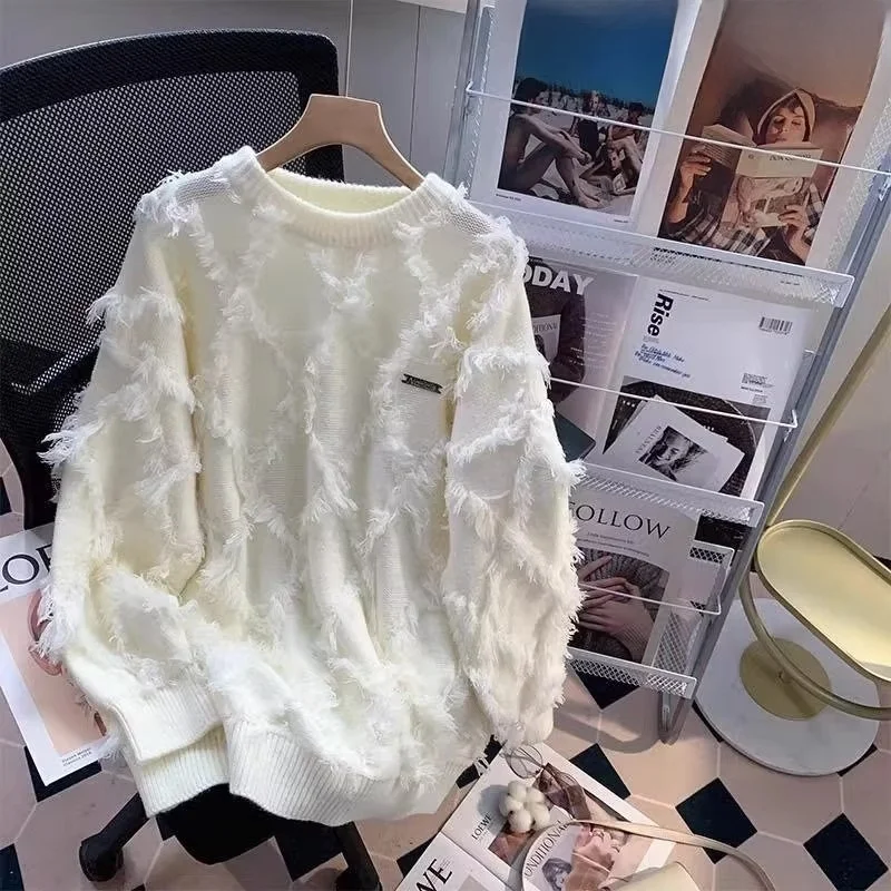 plus Size Men's Knitted Sweater Loose Fit Color Tassel Casual Autumn Winter Hong Kong Sle Faion Retro Polyester Fiber
plus Size Men's Knitted Sweater Loose Fit Color Tassel Casual Autumn Winter Hong Kong Sle Faion Retro Polyester Fiber