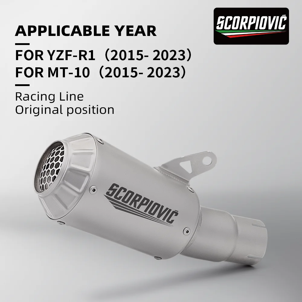 ForYZF-R1 MT-10 Exhaust Tail Section 2015-2023 Stainless Steel Slip On Muffler Moto Exhaust System Parts
ForYZF-R1 MT-10 Exhaust Tail Section 2015-2023 Stainless Steel Slip On Muffler Moto Exhaust System Parts