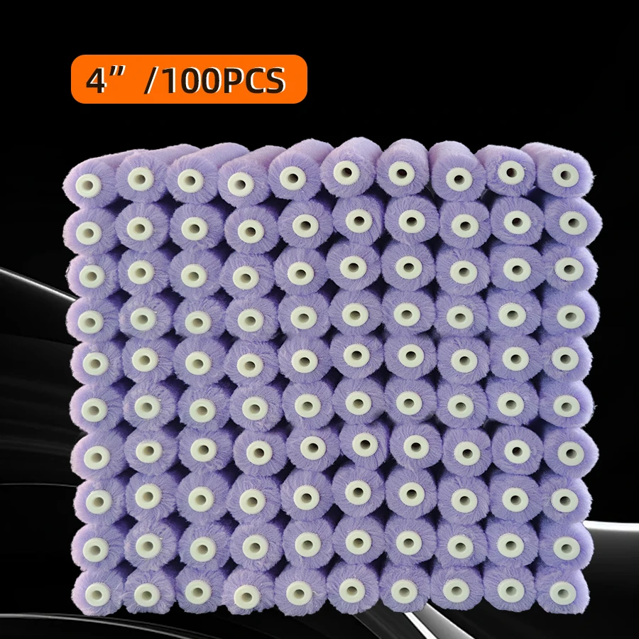 100Pcs 4 Inch Velvet Paint Roller Cover Lint Free Fine Finish Mini Roller Refill for Latex Paint Art Wall Coating Decoration Too
100Pcs 4 Inch Velvet Paint Roller Cover Lint Free Fine Finish Mini Roller Refill for Latex Paint Art Wall Coating Decoration Too