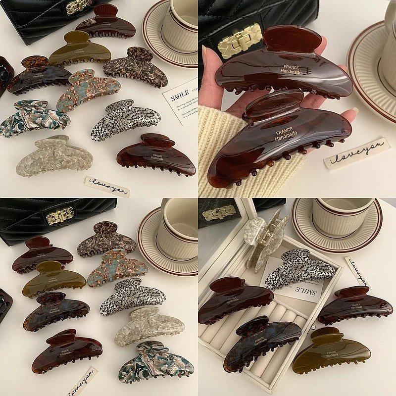 2026 French Floral Acetate Hair Clips Caramel Shark Clip Large Polka Dot Vintage Hair Accessories
2026 French Floral Acetate Hair Clips Caramel Shark Clip Large Polka Dot Vintage Hair Accessories