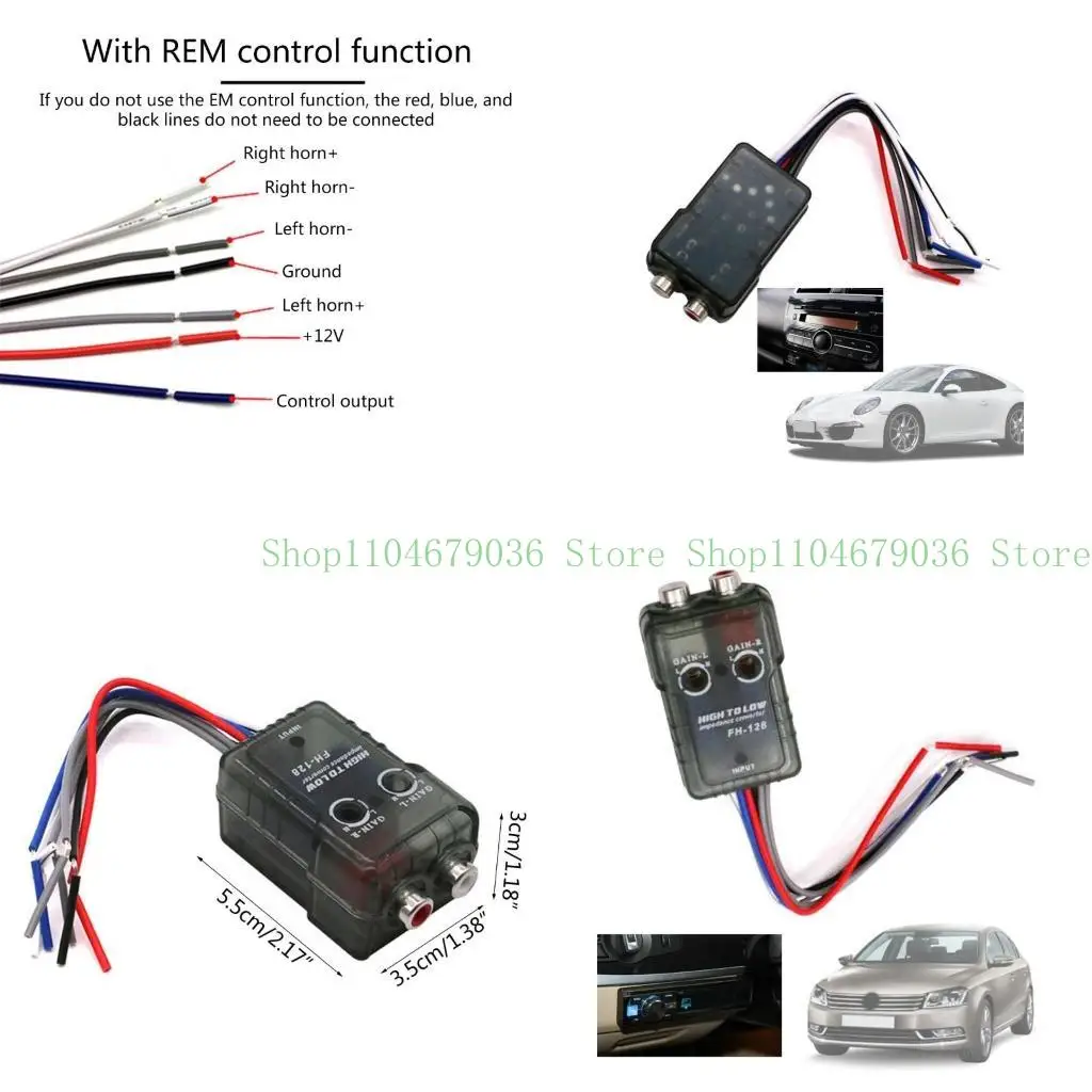 652F Lightweight High to Low Converter High Level Speaker to Low Level RCA Adapter Auto Accessories
652F Lightweight High to Low Converter High Level Speaker to Low Level RCA Adapter Auto Accessories
