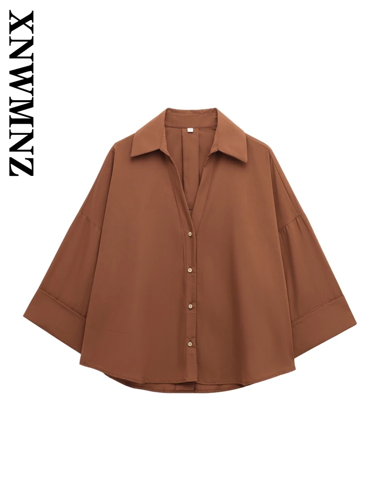 XNWMNZ 2025 Spring New Lady Commuting Long Sleeve Outerwear Top Sophisticated Woman Coat Loose Fit Thin Turn-down Collar Shirt
XNWMNZ 2025 Spring New Lady Commuting Long Sleeve Outerwear Top Sophisticated Woman Coat Loose Fit Thin Turn-down Collar Shirt