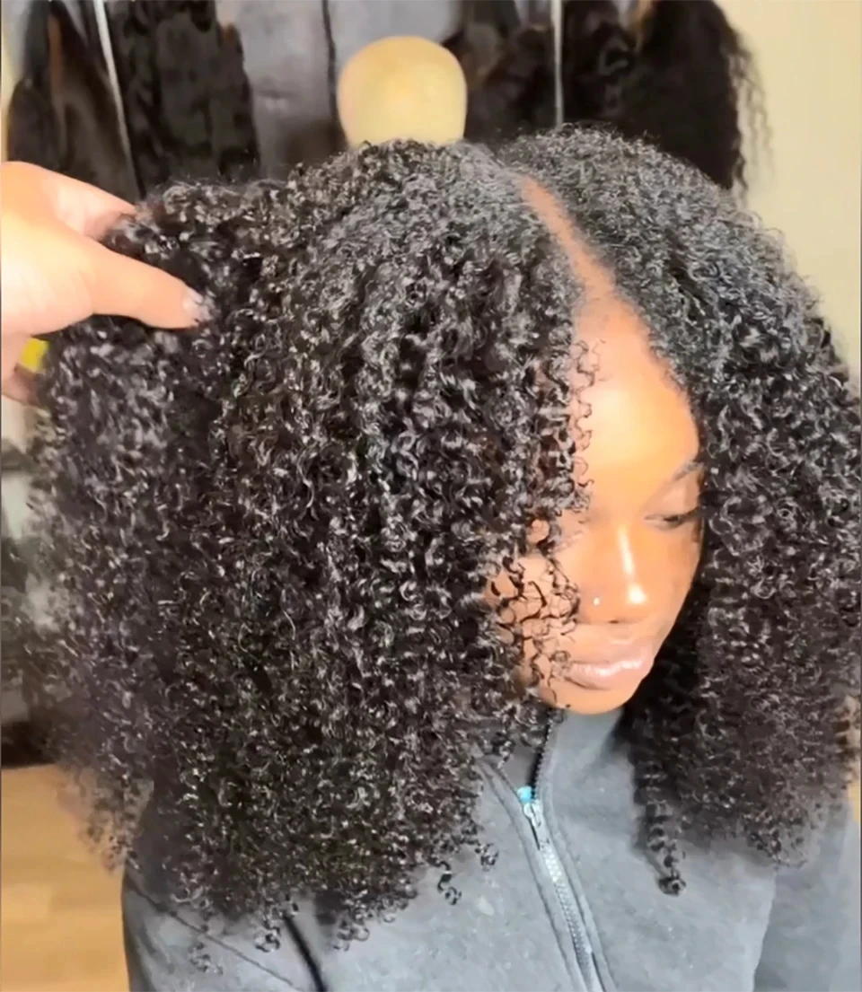 Deep Wave V Part Wigs Human Hair Brazilian Curly Hair Wigs For Women V Part Wigs Full Machine Made Wig 200 Density Cheap Wig
Deep Wave V Part Wigs Human Hair Brazilian Curly Hair Wigs For Women V Part Wigs Full Machine Made Wig 200 Density Cheap Wig