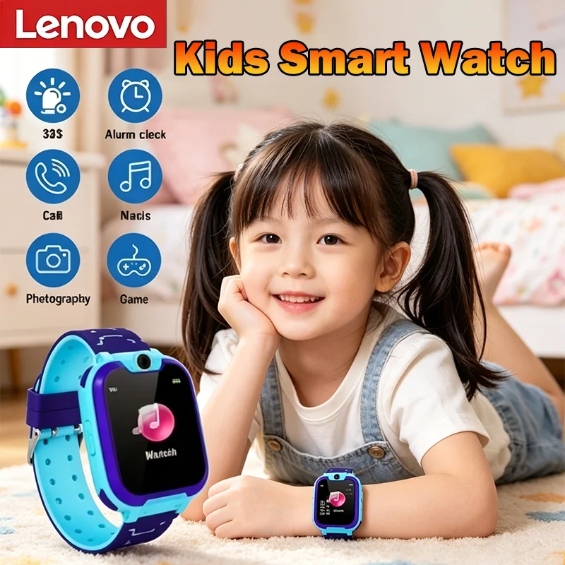 Lenovo 2026 New Kids 5G Smart Watch Sim Card Call SOS GPS Location Camera Waterproof Child Watch for Boys Girls Present
Lenovo 2026 New Kids 5G Smart Watch Sim Card Call SOS GPS Location Camera Waterproof Child Watch for Boys Girls Present