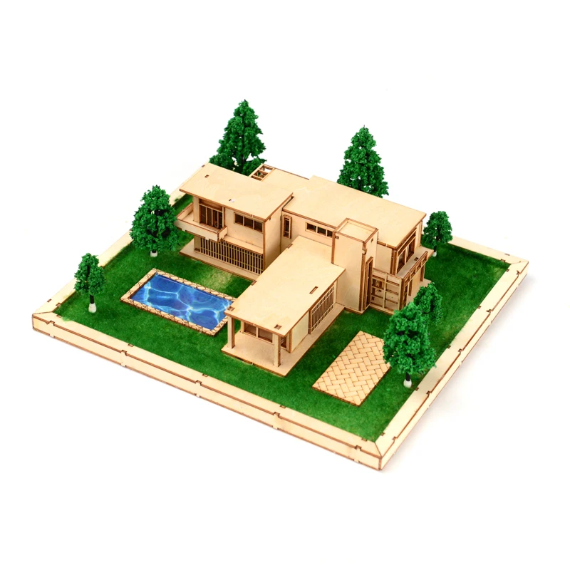 1:100 200 Scale DIY Wooden Villa Model Assembly Mini Creative Street View Model Building For Modern Architecture Education
1:100 200 Scale DIY Wooden Villa Model Assembly Mini Creative Street View Model Building For Modern Architecture Education