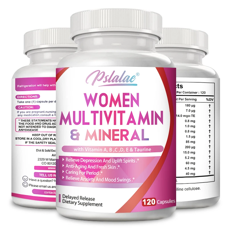 Women's Multivitamins & Minerals To Help Support Nerves, Energy Metabolism, Bone, and Immune Health
Women's Multivitamins & Minerals To Help Support Nerves, Energy Metabolism, Bone, and Immune Health