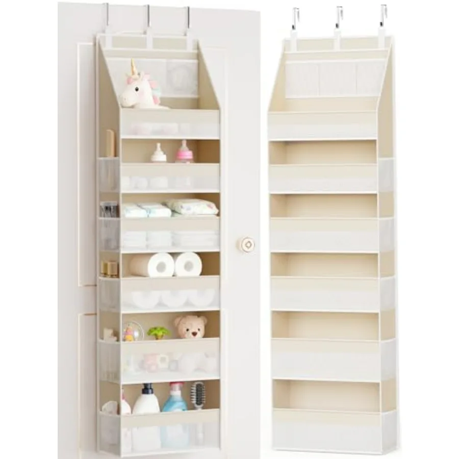 Over the Door Organizer, 6-Shelf Closet Hanging Storage with 13 Mesh Pockets, 55lbs Capacity Behind the Door Storage for Baby N
Over the Door Organizer, 6-Shelf Closet Hanging Storage with 13 Mesh Pockets, 55lbs Capacity Behind the Door Storage for Baby N
