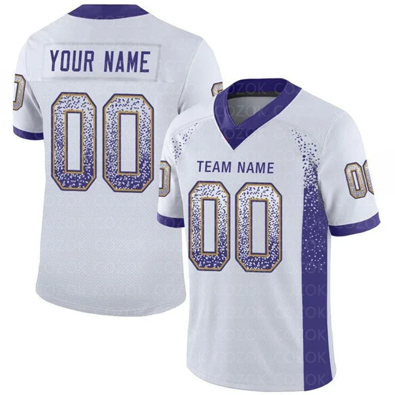 White Blue Customized Football Jersey for Men Women Football Short Sleeves Athletic Unisex Tee Shirts
White Blue Customized Football Jersey for Men Women Football Short Sleeves Athletic Unisex Tee Shirts