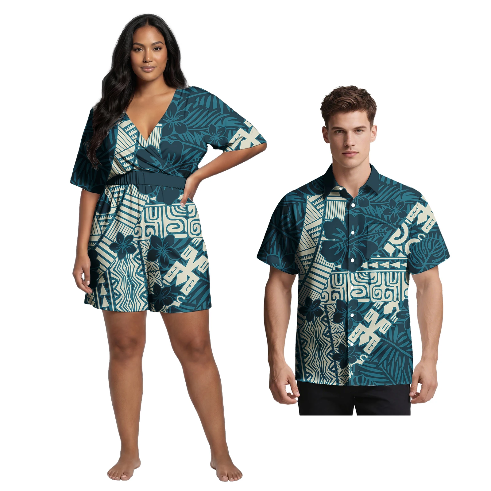 Tapa Design Couple Outfits Samoan Polynesian Men Shirts Women Casual Beach Backless Hawaiian Romper His and Hers Clothes Custom
Tapa Design Couple Outfits Samoan Polynesian Men Shirts Women Casual Beach Backless Hawaiian Romper His and Hers Clothes Custom