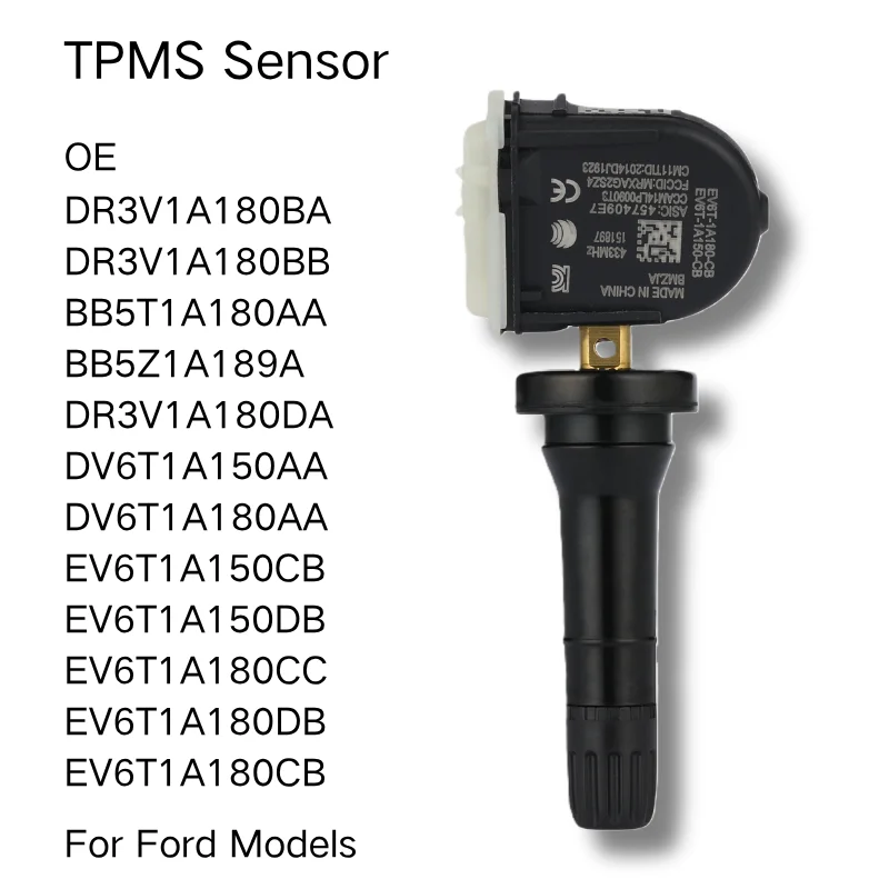 4Pcs 433MHz TPMS Sensor for Ford B-Max C-Max Ecosport Edge Escape 2012-2020 OE DV6T1A150AA EV6T1A180CC BB5T1A180AA BB5Z1A189A
4Pcs 433MHz TPMS Sensor for Ford B-Max C-Max Ecosport Edge Escape 2012-2020 OE DV6T1A150AA EV6T1A180CC BB5T1A180AA BB5Z1A189A