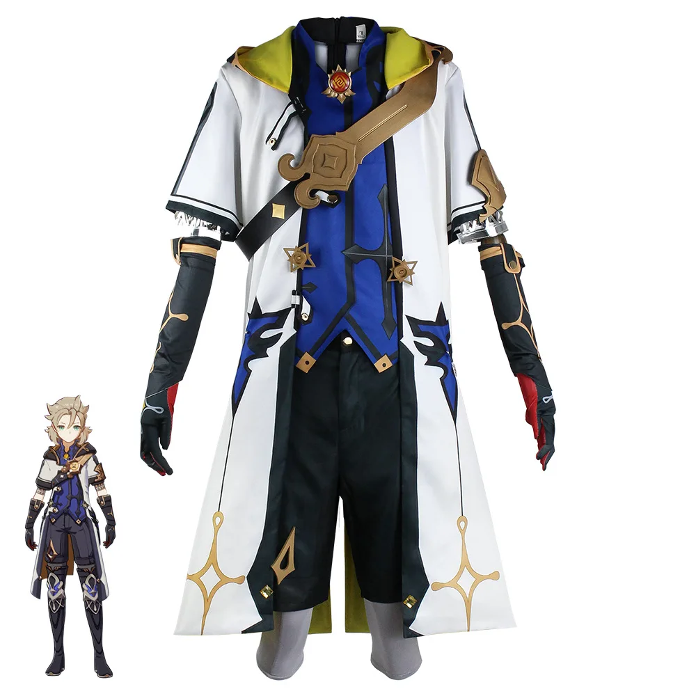 Genshin Impact Cos Albedo Cosplay Suit Animation Hot Game Genshin Project Costume Role Coser Clothes Cosplay Costume Unisex
Genshin Impact Cos Albedo Cosplay Suit Animation Hot Game Genshin Project Costume Role Coser Clothes Cosplay Costume Unisex