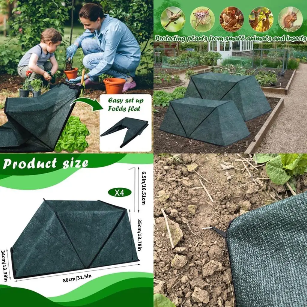 Foldable Plant Protector Shade Cover Plant Accessories Seedling Protective Gardening Raised Bed Planting Accessories Y5GB
Foldable Plant Protector Shade Cover Plant Accessories Seedling Protective Gardening Raised Bed Planting Accessories Y5GB