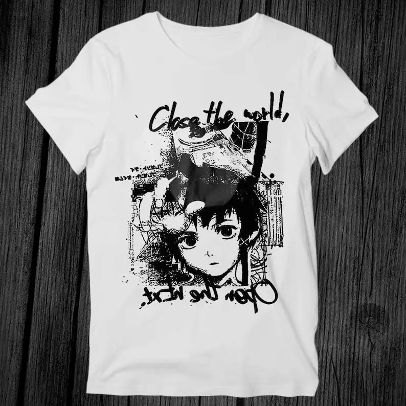 Lain Close The World Open The Next T Shirt Unisex Adult Mens Womens Gift Cool Music Fashion Top Vintage Retro Tee G213
Lain Close The World Open The Next T Shirt Unisex Adult Mens Womens Gift Cool Music Fashion Top Vintage Retro Tee G213