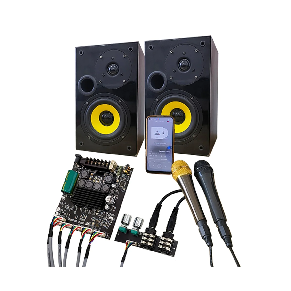 -Свинцовый микрофон KTV AM100F, 2,1 каналов, Плата усилителя мощности Bluetooth 50 + 50 + 100 Вт
-Свинцовый микрофон KTV AM100F, 2,1 каналов, Плата усилителя мощности Bluetooth 50 + 50 + 100 Вт