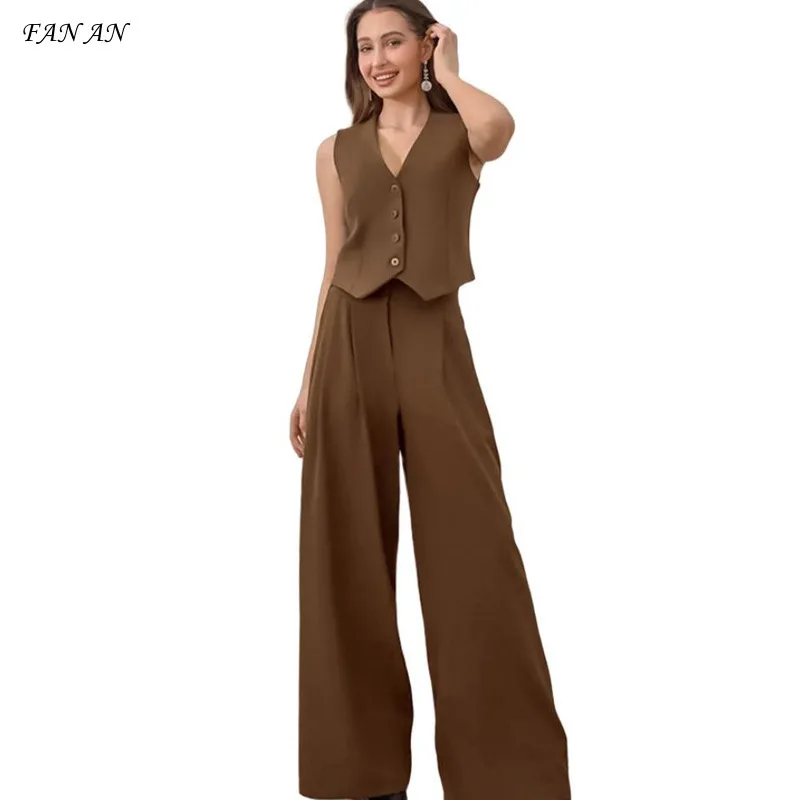Pure Color Simple and Comfortable Leisure Suit 2024 Summer and Autumn New Fashion High-waisted Slim-fit Two-piece Women's Suit
Pure Color Simple and Comfortable Leisure Suit 2024 Summer and Autumn New Fashion High-waisted Slim-fit Two-piece Women's Suit