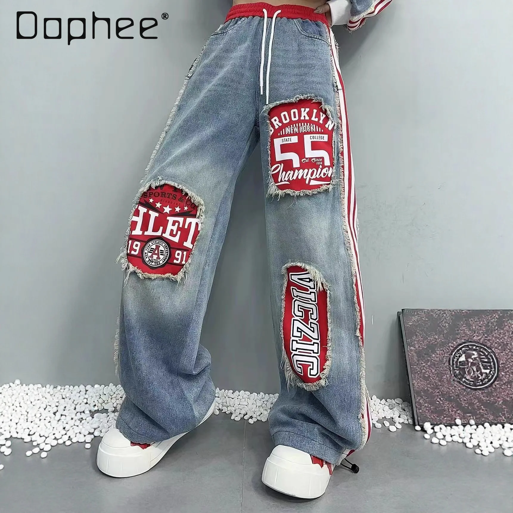 European Style Women's Jeans 2025 Autumn New Heavy-Duty Distressed Frayed Edge Letter Print Drawstring Long Pants Jeans Woman
European Style Women's Jeans 2025 Autumn New Heavy-Duty Distressed Frayed Edge Letter Print Drawstring Long Pants Jeans Woman