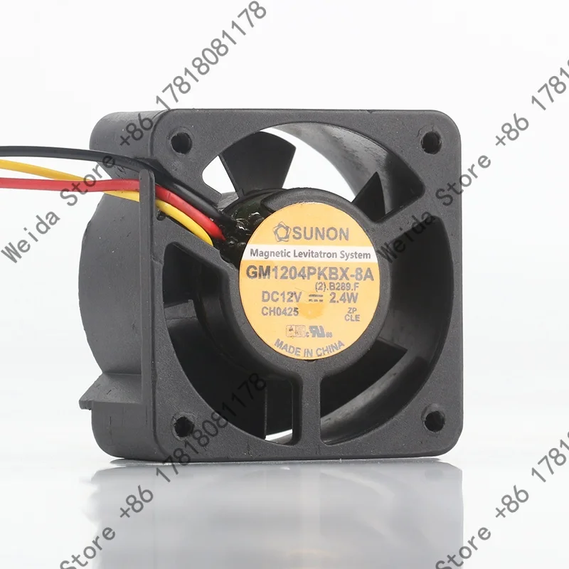 New Sunon 4020 40X40X20MM DC12V 2.4W 4CM 3-wire High speed suspension Maglev ball GM1204PKVX-8A cooling fan
New Sunon 4020 40X40X20MM DC12V 2.4W 4CM 3-wire High speed suspension Maglev ball GM1204PKVX-8A cooling fan