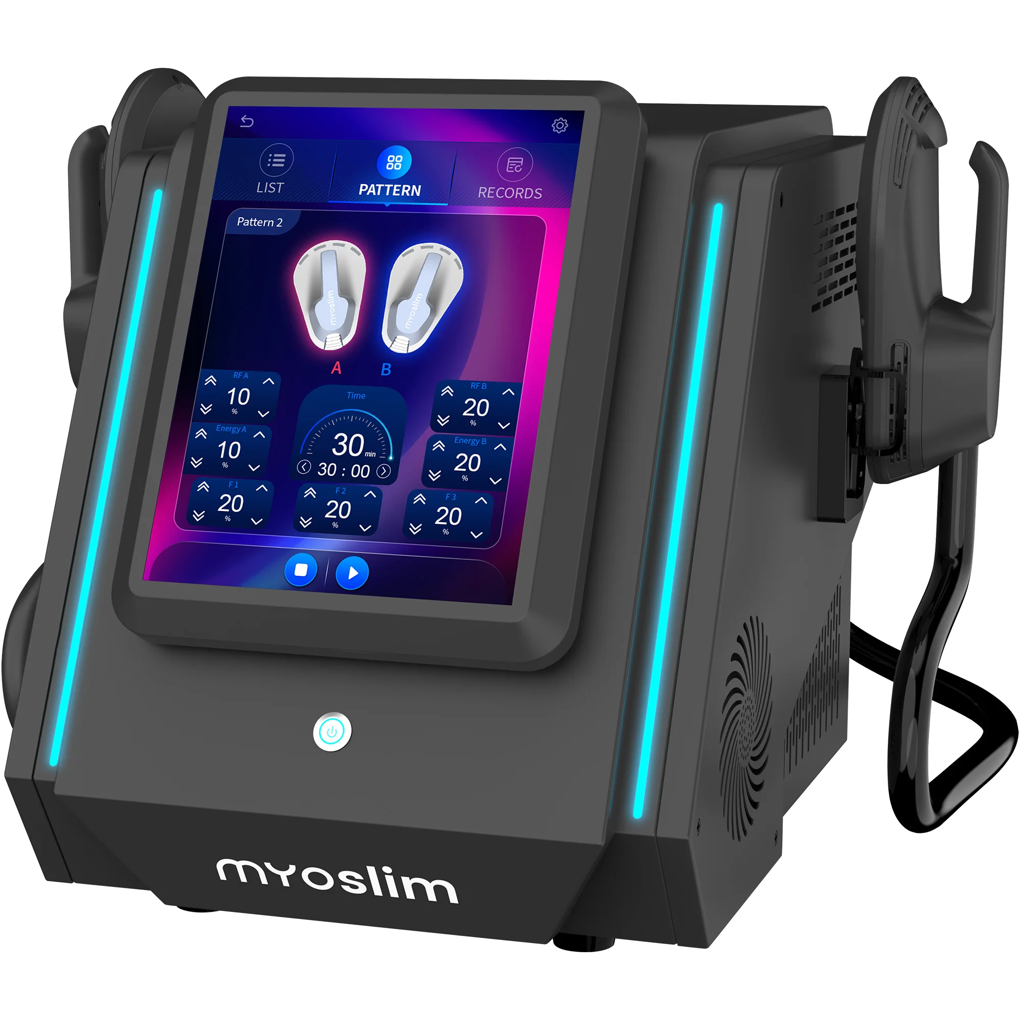 MYOslim 6500W Portable EMS RF Body Sculpting Machine, Muscle Stimulator for Abdominal Slimming and Skin Firming, CE Certified fo
MYOslim 6500W Portable EMS RF Body Sculpting Machine, Muscle Stimulator for Abdominal Slimming and Skin Firming, CE Certified fo