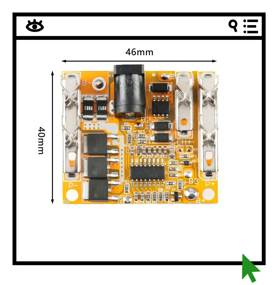 5-cell 18.5V/21V 18650 Li-ion battery protection board for drill circuit board with 18A operating current and 50A upper limit
5-cell 18.5V/21V 18650 Li-ion battery protection board for drill circuit board with 18A operating current and 50A upper limit