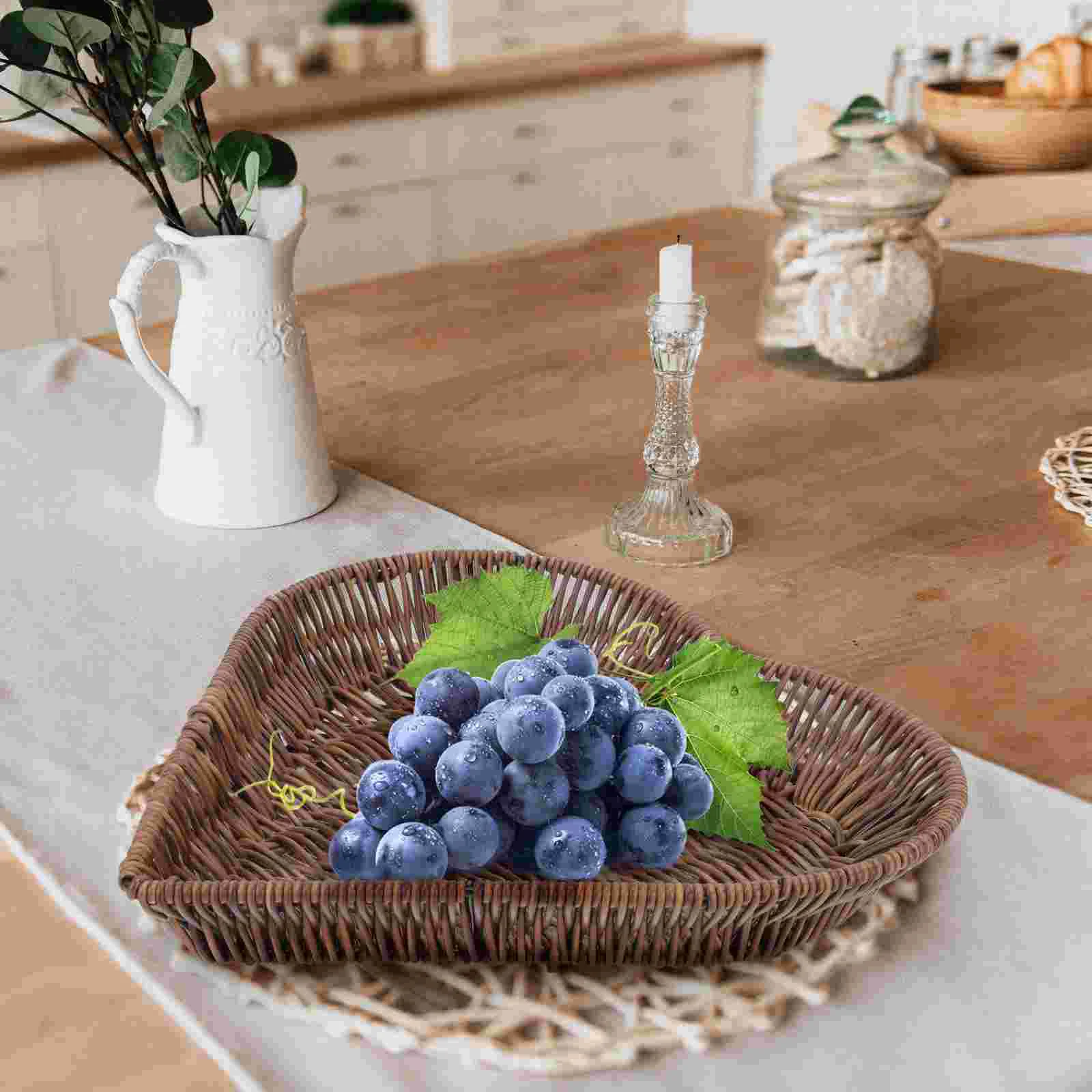 Heart Shaped Fruit Basket Home Tabletop Decorative Jewelry Tray Key Chain Storage Holder Food Pp Heart-shaped Hamper
Heart Shaped Fruit Basket Home Tabletop Decorative Jewelry Tray Key Chain Storage Holder Food Pp Heart-shaped Hamper
