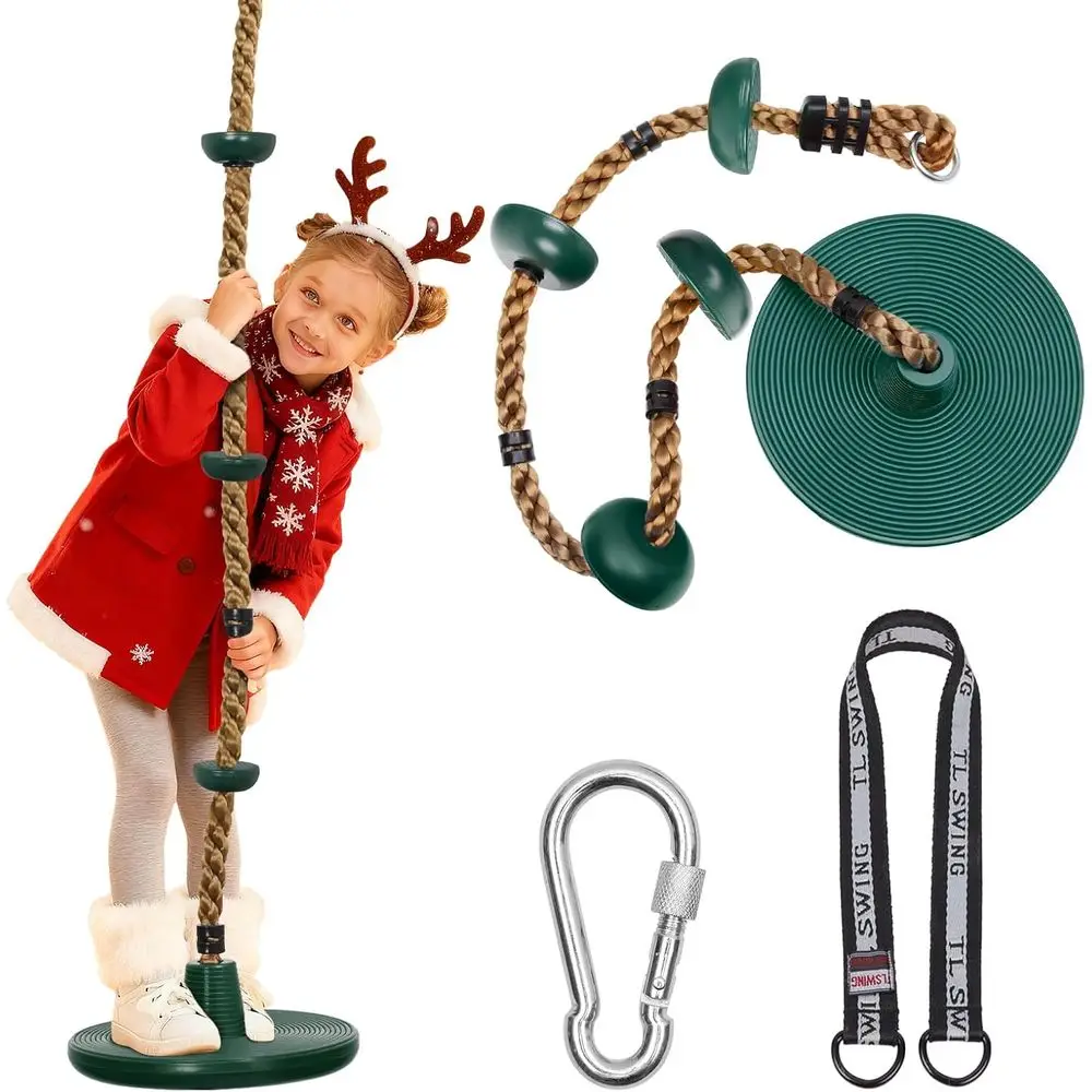 Tree Swing or Kids, Adjustable Rope Swing Disc Swing or Outside with Platorm Carabiners and Strap Outdoor, Playground Accories,
Tree Swing or Kids, Adjustable Rope Swing Disc Swing or Outside with Platorm Carabiners and Strap Outdoor, Playground Accories,