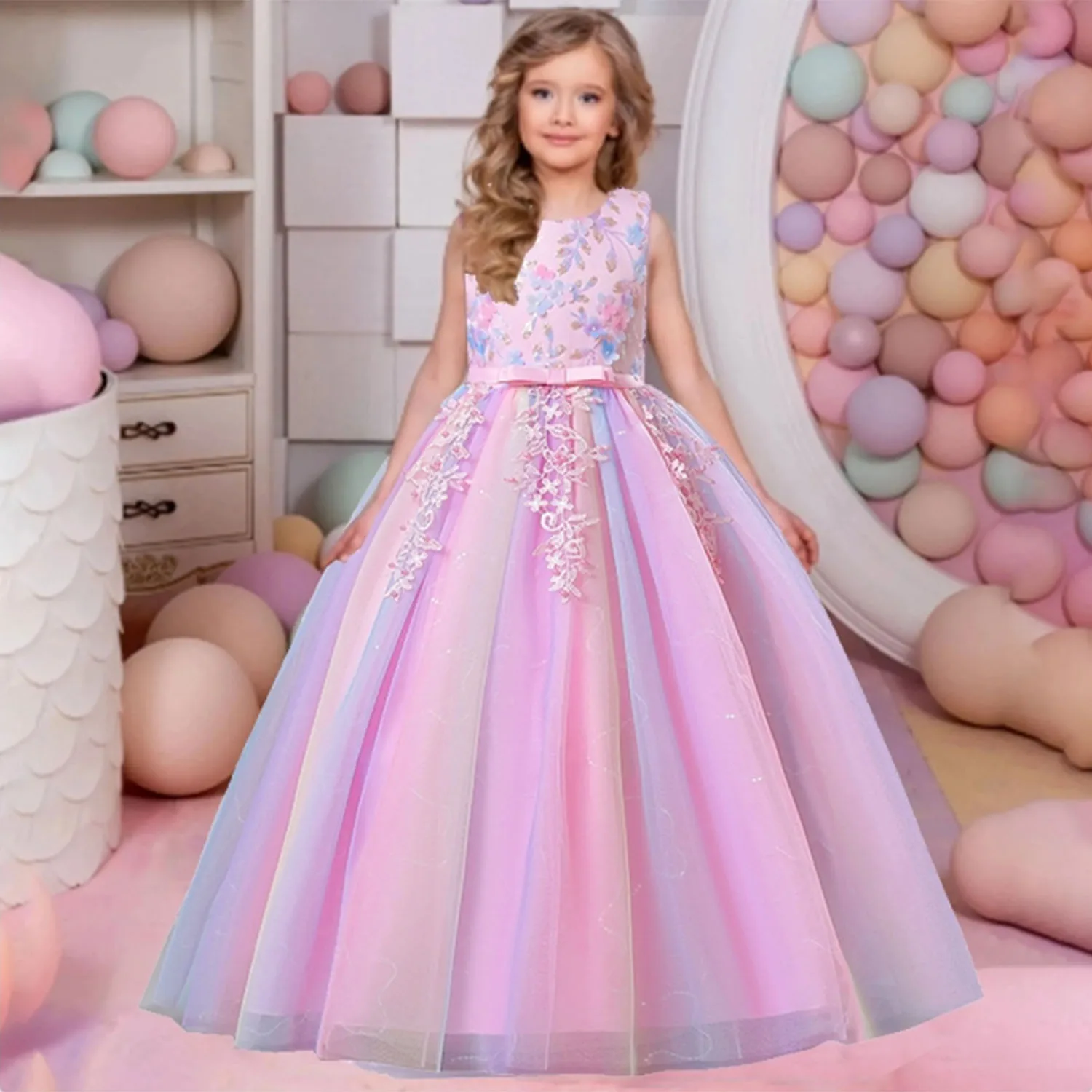 HXCMall Little Big Girls Puff Sleeves Flower Girl Birthday Party Formal Dress Long Pageant Dress AC1080
HXCMall Little Big Girls Puff Sleeves Flower Girl Birthday Party Formal Dress Long Pageant Dress AC1080