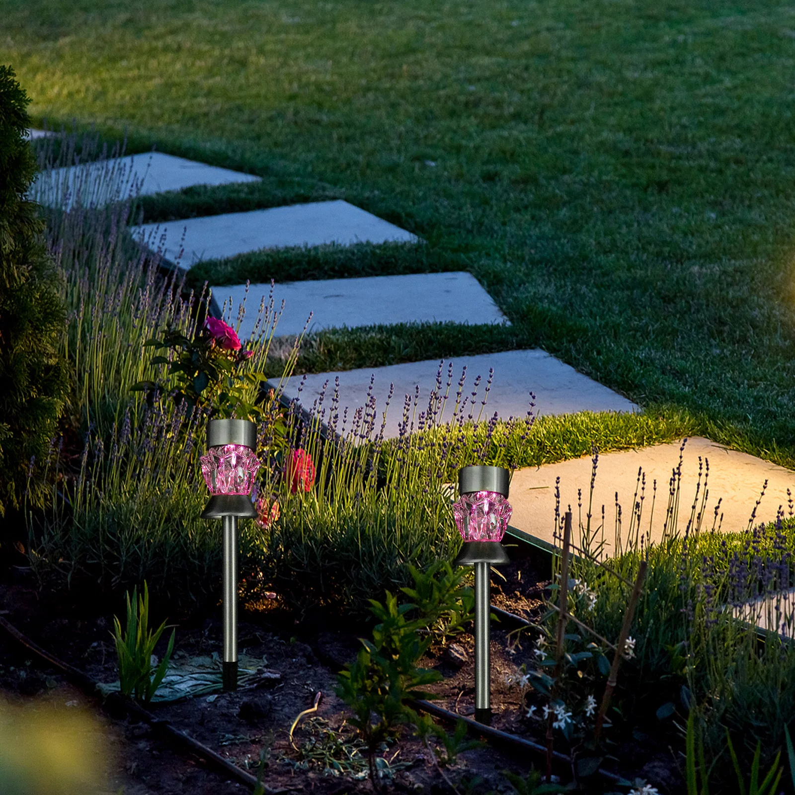 4pcs Solar Ground Lamps Colorful Changing Waterproof Outdoor Garden Yard Lawn Decorative Lighting Adornments
4pcs Solar Ground Lamps Colorful Changing Waterproof Outdoor Garden Yard Lawn Decorative Lighting Adornments