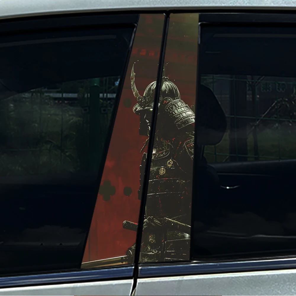 2PCS Dark Samurai Warrior Car B-Pillar Sticker Waterproof Anti-Scratch Red Background Window Middle Column Decal Auto Styling
2PCS Dark Samurai Warrior Car B-Pillar Sticker Waterproof Anti-Scratch Red Background Window Middle Column Decal Auto Styling
