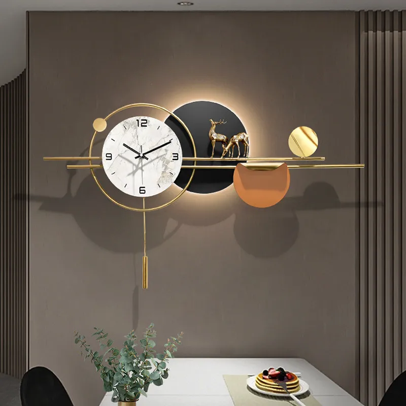 Restaurant Nordic Wall Watch Creative Simple Luxury Interior Art Mural Wall Clocks Aesthetic Minimalist Horloge Home Decoration
Restaurant Nordic Wall Watch Creative Simple Luxury Interior Art Mural Wall Clocks Aesthetic Minimalist Horloge Home Decoration