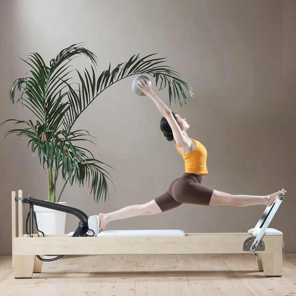 Studio and Personal Use Customized High Quality Fitness Equipment Pilates Reformer Wood Oak Core Bed
Studio and Personal Use Customized High Quality Fitness Equipment Pilates Reformer Wood Oak Core Bed