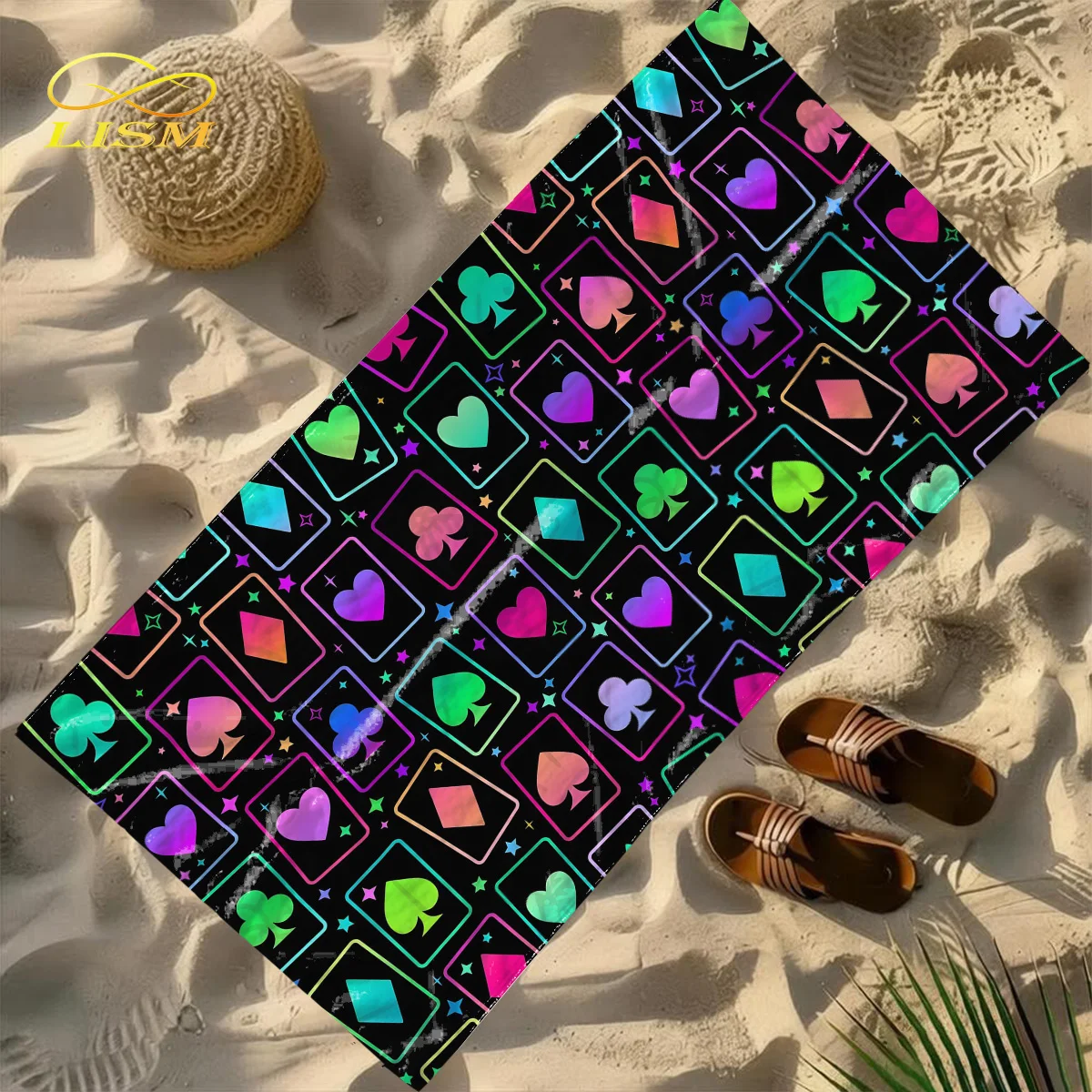 LISM 1pc Poker Playing Cards Towel-Oversized, Absorbent Microfiber, Quick Dry, Ideal for Travel, Swimming, Surfing Bath Towel
LISM 1pc Poker Playing Cards Towel-Oversized, Absorbent Microfiber, Quick Dry, Ideal for Travel, Swimming, Surfing Bath Towel
