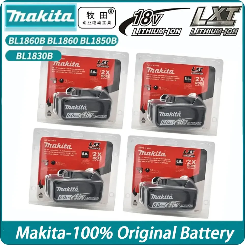 Original/Genuine Makita 6Ah/5Ah/3Ah for 18V Makita Battery BL1860 BL1850B BL1850 BL1840 BL1830B Replacement Lithium Battery
Original/Genuine Makita 6Ah/5Ah/3Ah for 18V Makita Battery BL1860 BL1850B BL1850 BL1840 BL1830B Replacement Lithium Battery